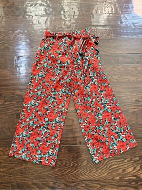 Cliché Women’s Floral Palazzo High Waist Pants